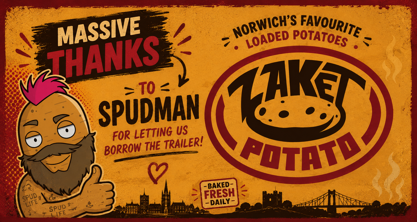 Massive thanks to Spudman for letting us borrow the trailer